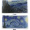 The Starry Night (Van Gogh 1889) Vinyl Check Book Cover - Front and Back