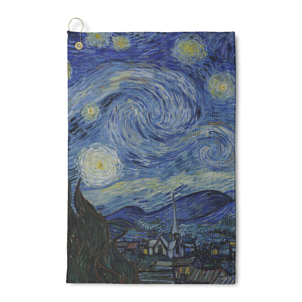 Custom The Starry Night (Van Gogh 1889) Waffle Weave Golf Towel