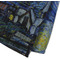 The Starry Night (Van Gogh 1889) Waffle Weave Towel - Closeup of Material Image