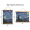 The Starry Night (Van Gogh 1889) Wall Hanging Tapestries - Parent/Sizing