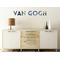 The Starry Night (Van Gogh 1889) Wall Name Decal On Wooden Desk