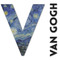 The Starry Night (Van Gogh 1889) Wall Name & Initial Decal