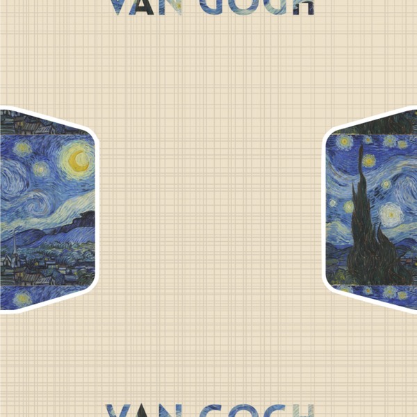Custom The Starry Night (Van Gogh 1889) Wallpaper & Surface Covering (Peel & Stick 24"x 24" Sample)