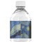 The Starry Night (Van Gogh 1889) Water Bottle Label - Back View