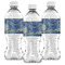 The Starry Night (Van Gogh 1889) Water Bottle Labels - Front View