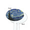 The Starry Night (Van Gogh 1889) White Plastic 7" Stir Stick - Single Sided - Oval - Front & Back