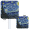 The Starry Night (Van Gogh 1889) White Plastic Stir Stick - Double Sided - Approval