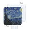The Starry Night (Van Gogh 1889) White Plastic Stir Stick - Single Sided - Square - Approval