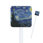 The Starry Night (Van Gogh 1889) Square Plastic Stir Sticks