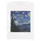 The Starry Night (Van Gogh 1889) White Treat Bag - Front View