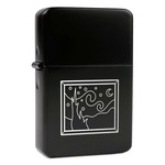 The Starry Night (Van Gogh 1889) Windproof Lighter - Black - Double Sided