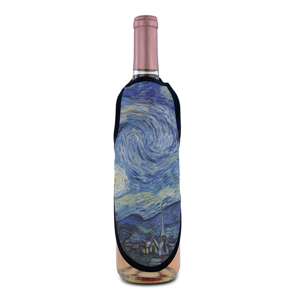The Starry Night (Van Gogh 1889) Wine Bottle Apron - IN CONTEXT