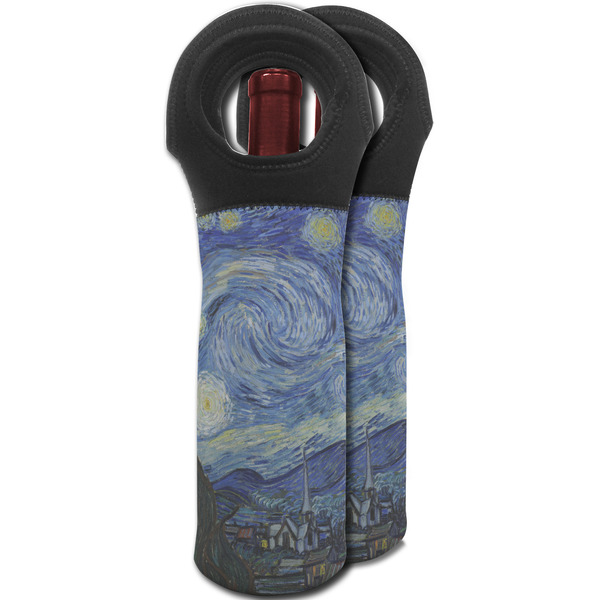 The Starry Night (Van Gogh 1889) Wine Tote Bag - MAIN