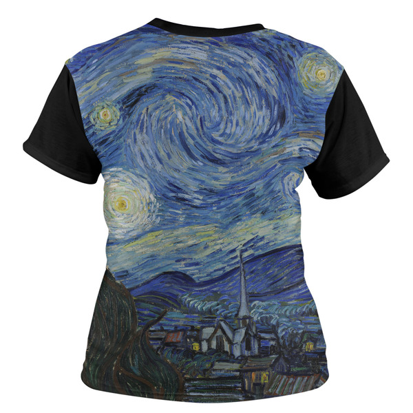 The Starry Night (Van Gogh 1889) Women's T-shirt Back