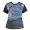The Starry Night (Van Gogh 1889) Womens Crew Neck T Shirt - Main