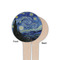 The Starry Night (Van Gogh 1889) Wooden 4" Food Pick - Round - Single Sided - Front & Back