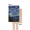The Starry Night (Van Gogh 1889) Wooden 6.25" Stir Stick - Rectangular - Single - Front & Back
