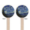 The Starry Night (Van Gogh 1889) Wooden 6" Stir Stick - Round - Double Sided - Front & Back