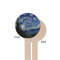 The Starry Night (Van Gogh 1889) Wooden 6" Stir Stick - Round - Single Sided - Front & Back