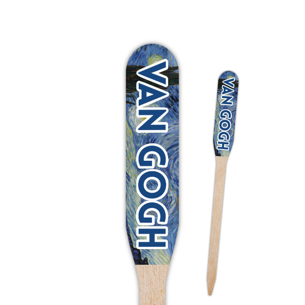 Custom The Starry Night (Van Gogh 1889) Paddle Wooden Food Picks