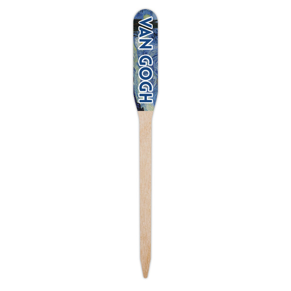The Starry Night (Van Gogh 1889) Wooden Food Pick - Paddle - Single Pick
