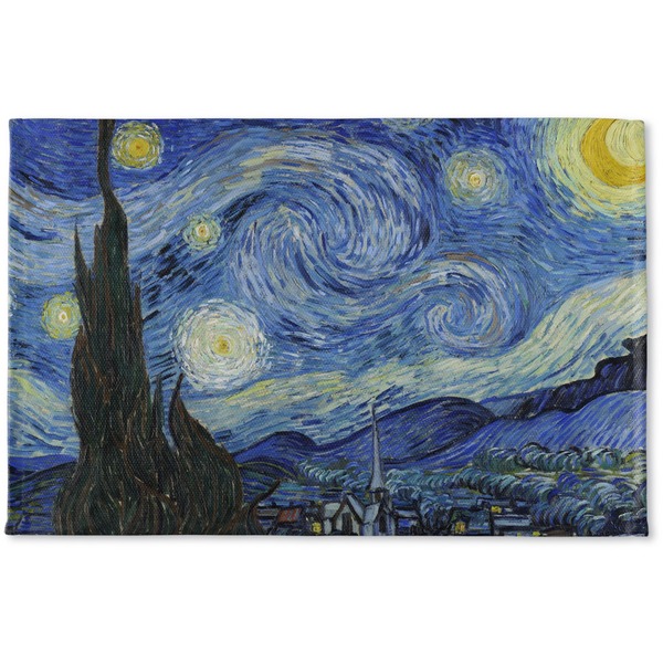 Custom The Starry Night (Van Gogh 1889) Woven Mat