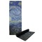 The Starry Night (Van Gogh 1889) Yoga Mat with Black Rubber Back Full Print View