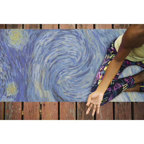 The Starry Night (Van Gogh 1889) Yoga Mats - LIFESTYLE