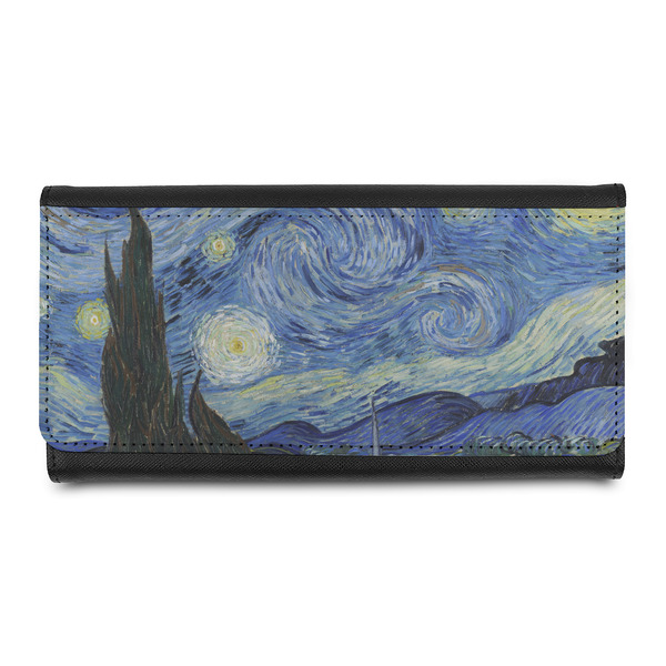 Custom The Starry Night (Van Gogh 1889) Leatherette Ladies Wallet