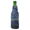 The Starry Night (Van Gogh 1889) Zipper Bottle Cooler - ANGLE (bottle)