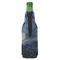 The Starry Night (Van Gogh 1889) Zipper Bottle Cooler - BACK (bottle)