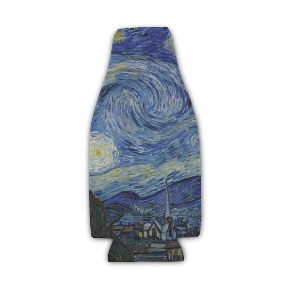 Custom The Starry Night (Van Gogh 1889) Zipper Bottle Cooler