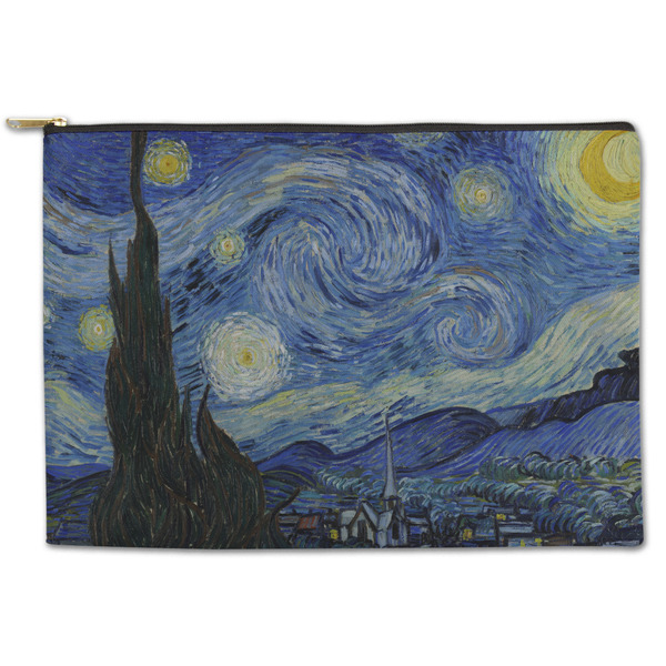 Custom The Starry Night (Van Gogh 1889) Zipper Pouch
