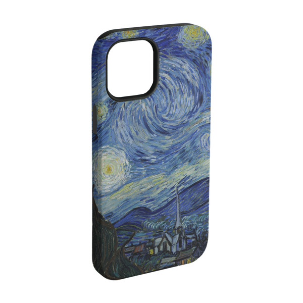 Custom The Starry Night (Van Gogh 1889) iPhone Case - Rubber Lined - iPhone 15 Pro