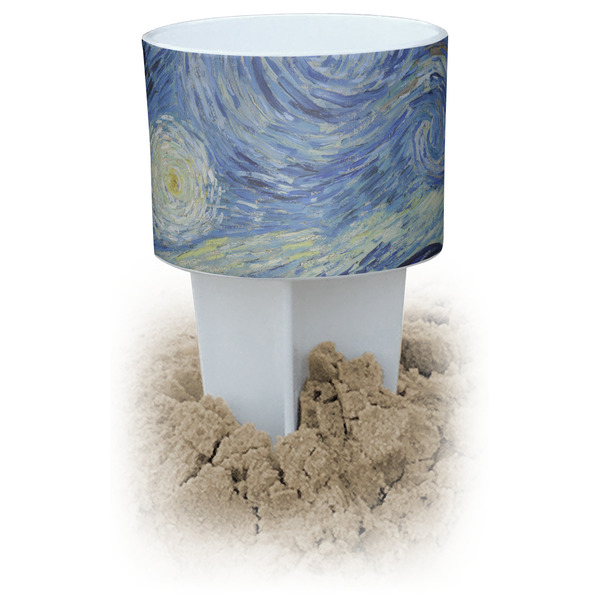 Custom The Starry Night (Van Gogh 1889) Beach Spiker Drink Holder