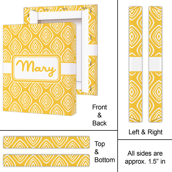 Tribal Diamond 11x14 - Canvas Print - Approval