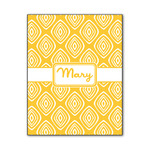 Tribal Diamond Wood Print - 11x14 (Personalized)