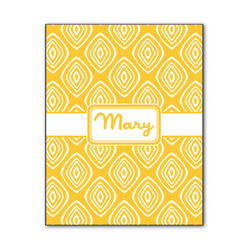 Tribal Diamond Wood Print - 11x14 (Personalized)