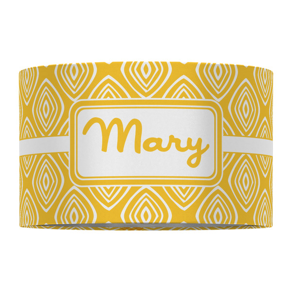 Tribal Diamond 12" Drum Lampshade - FRONT (Fabric)