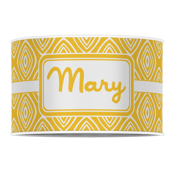 Tribal Diamond 12" Drum Lampshade - FRONT (Poly Film)