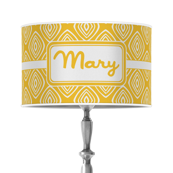 Custom Tribal Diamond 12" Drum Lamp Shade - Poly-film (Personalized)