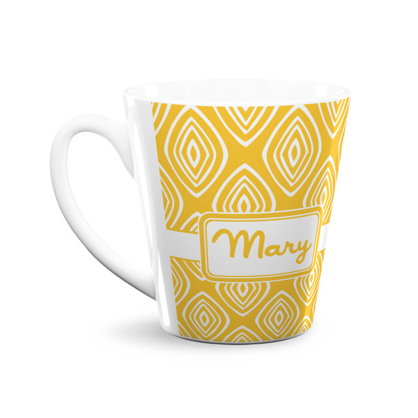 Tribal Diamond 12 Oz Latte Mug - Front