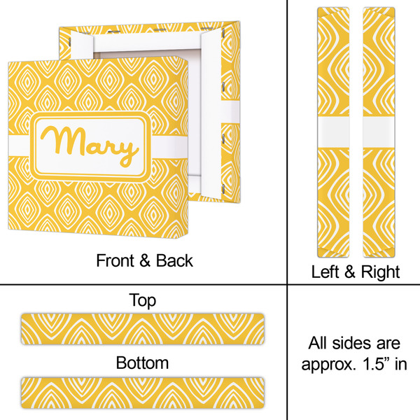 Tribal Diamond 12x12 - Canvas Print - Approval