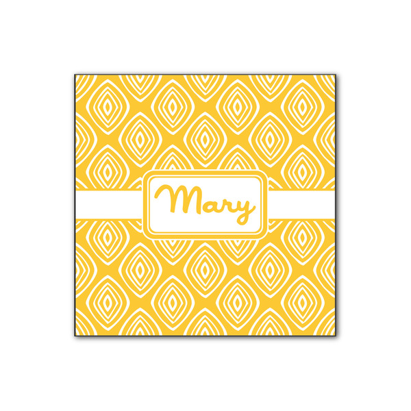 Custom Tribal Diamond Wood Print - 12x12 (Personalized)