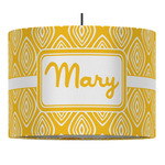 Tribal Diamond Drum Pendant Lamp (Personalized)