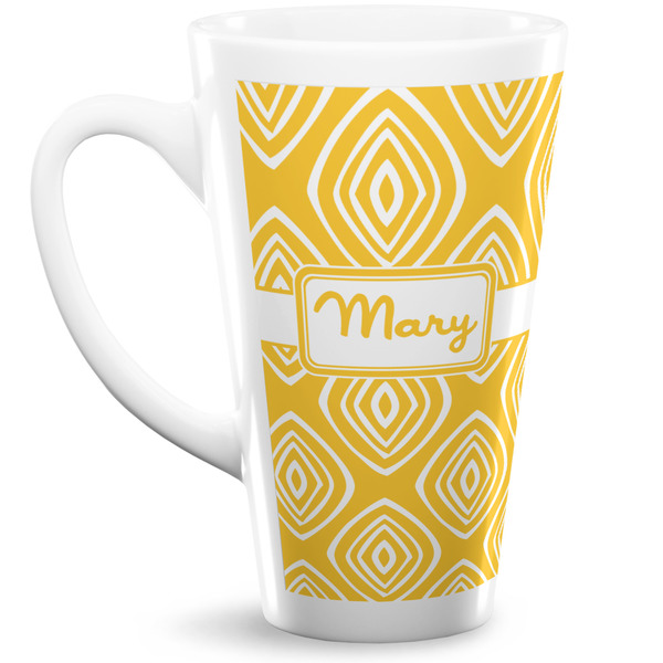 Custom Tribal Diamond 16 Oz Latte Mug (Personalized)