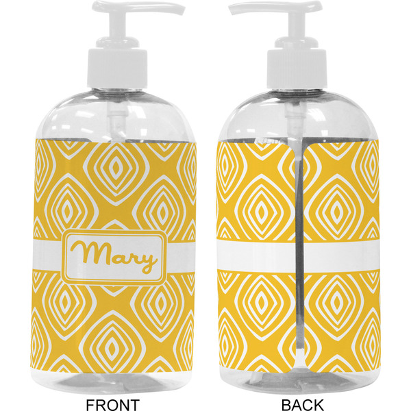 Tribal Diamond 16 oz Plastic Liquid Dispenser- Approval- White