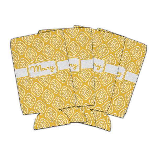 Custom Tribal Diamond Can Cooler (16 oz) - Set of 4 (Personalized)