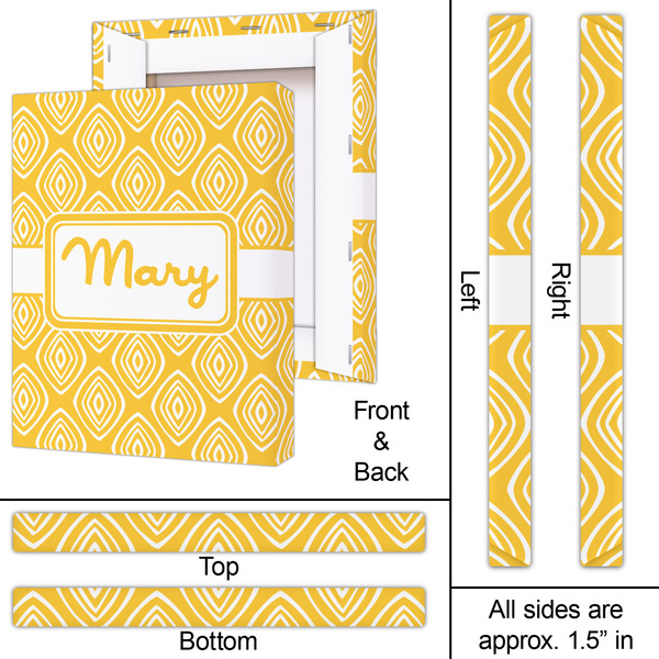 Tribal Diamond 16x20 - Canvas Print - Approval