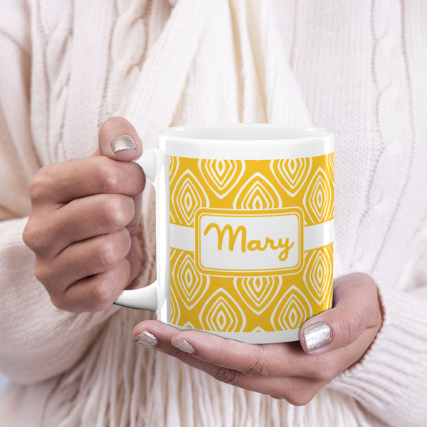 Tribal Diamond 20oz Coffee Mug - LIFESTYLE